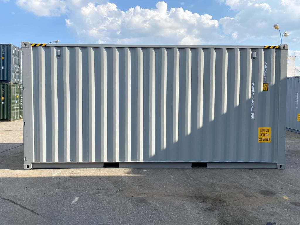 20-Fuß-High-Cube-Container in Grau — RAL 7042 · RAL 7042 — 15