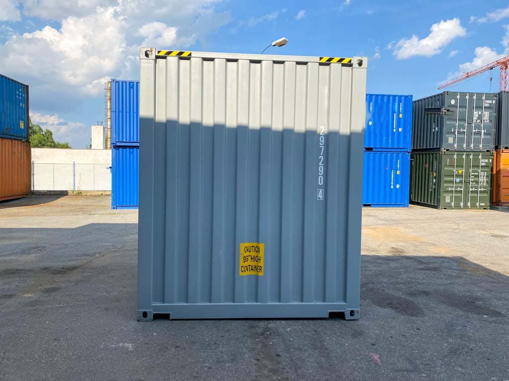 20-Fuß-High-Cube-Container in Grau — RAL 7042 · RAL 7042 — 12