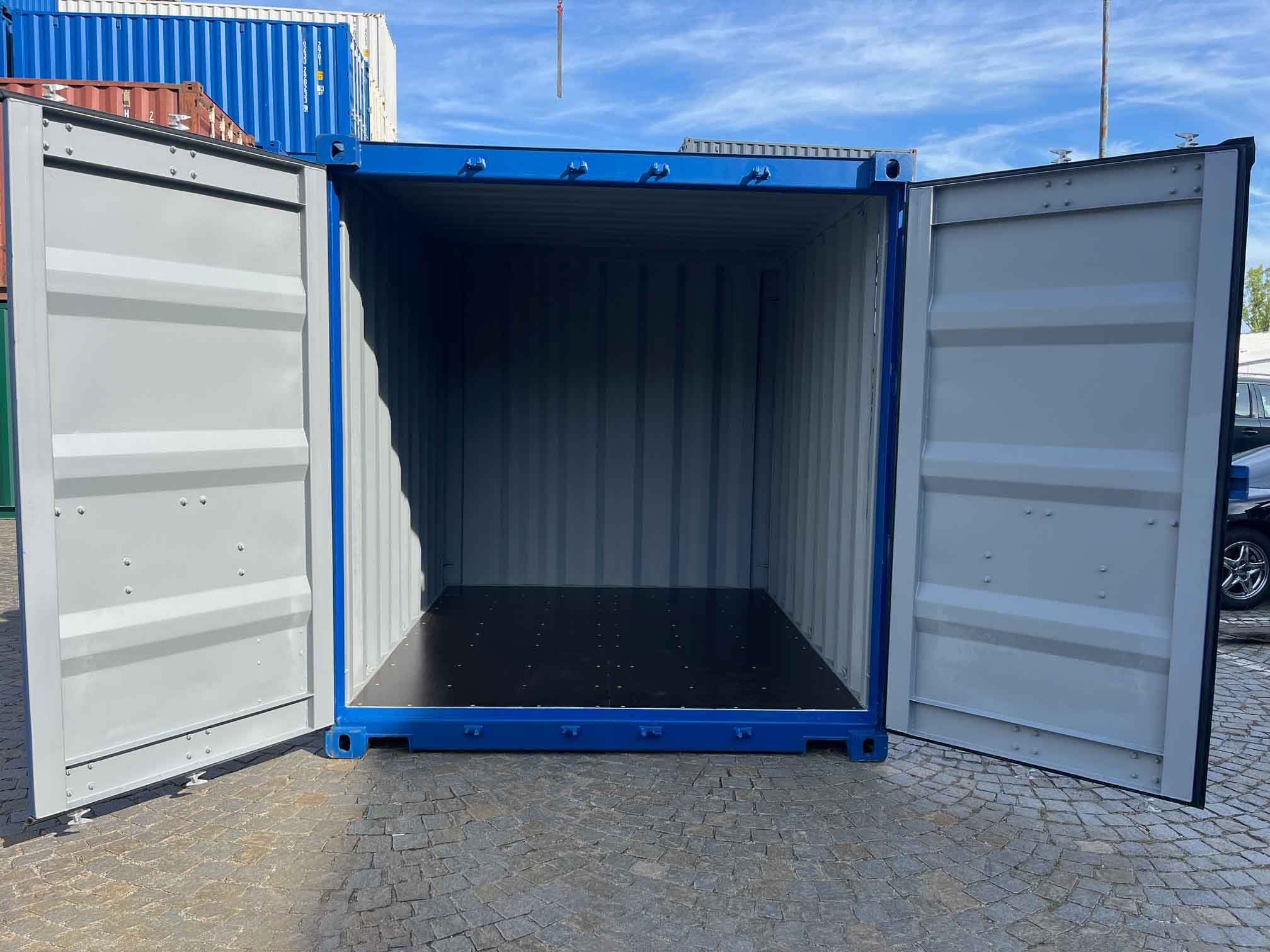 10 stopowy kontener morski RAL 5010 — Niebieski gencjanowy · RAL 5010 — 3