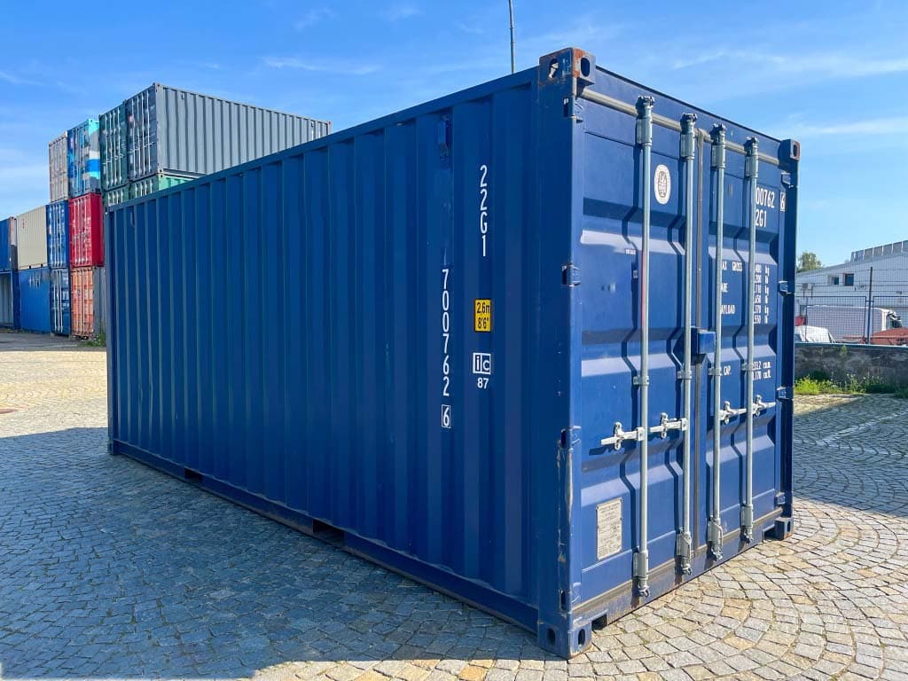 Kontener 20 stopowy Niebieski kobaltowy, Nowy — Niebieski kobaltowy · RAL 5013 — 1