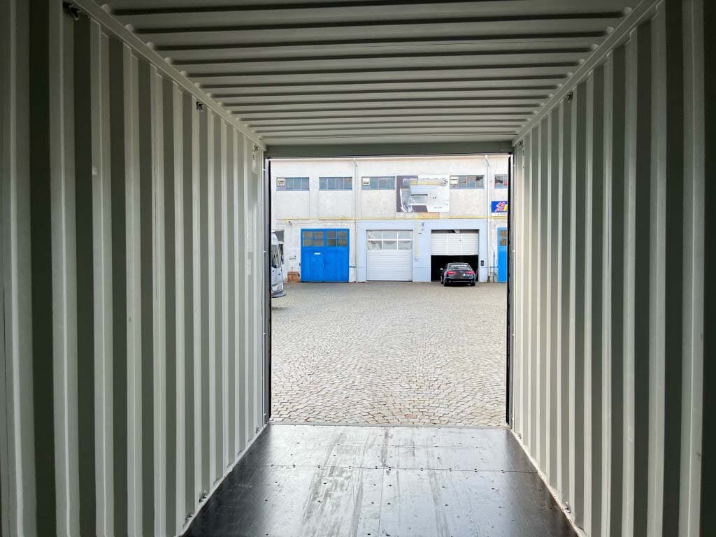 Kontener sześcienny 20 stóp, antracytowo-szary 6m, Nowy — Szary antracytowy · RAL 7016 — 7
