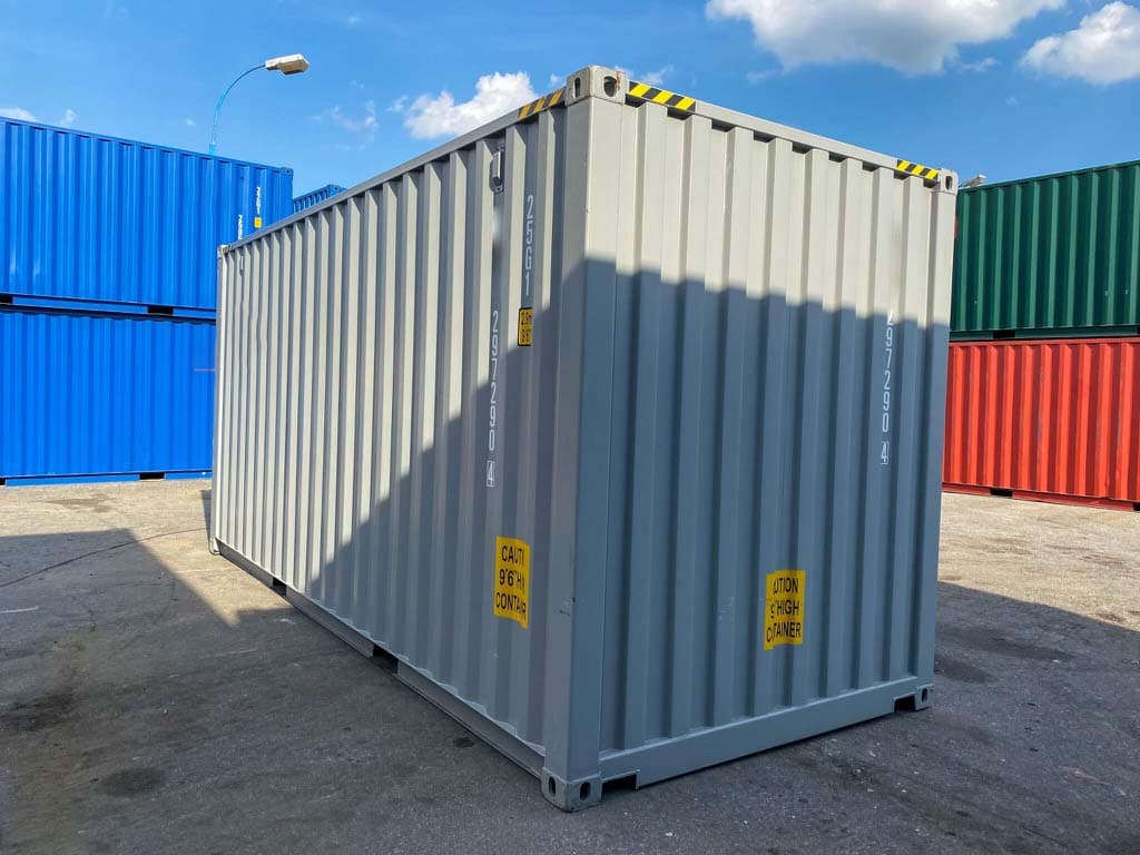 20-Fuß-High-Cube-Container in Grau — RAL 7042 · RAL 7042 — 11