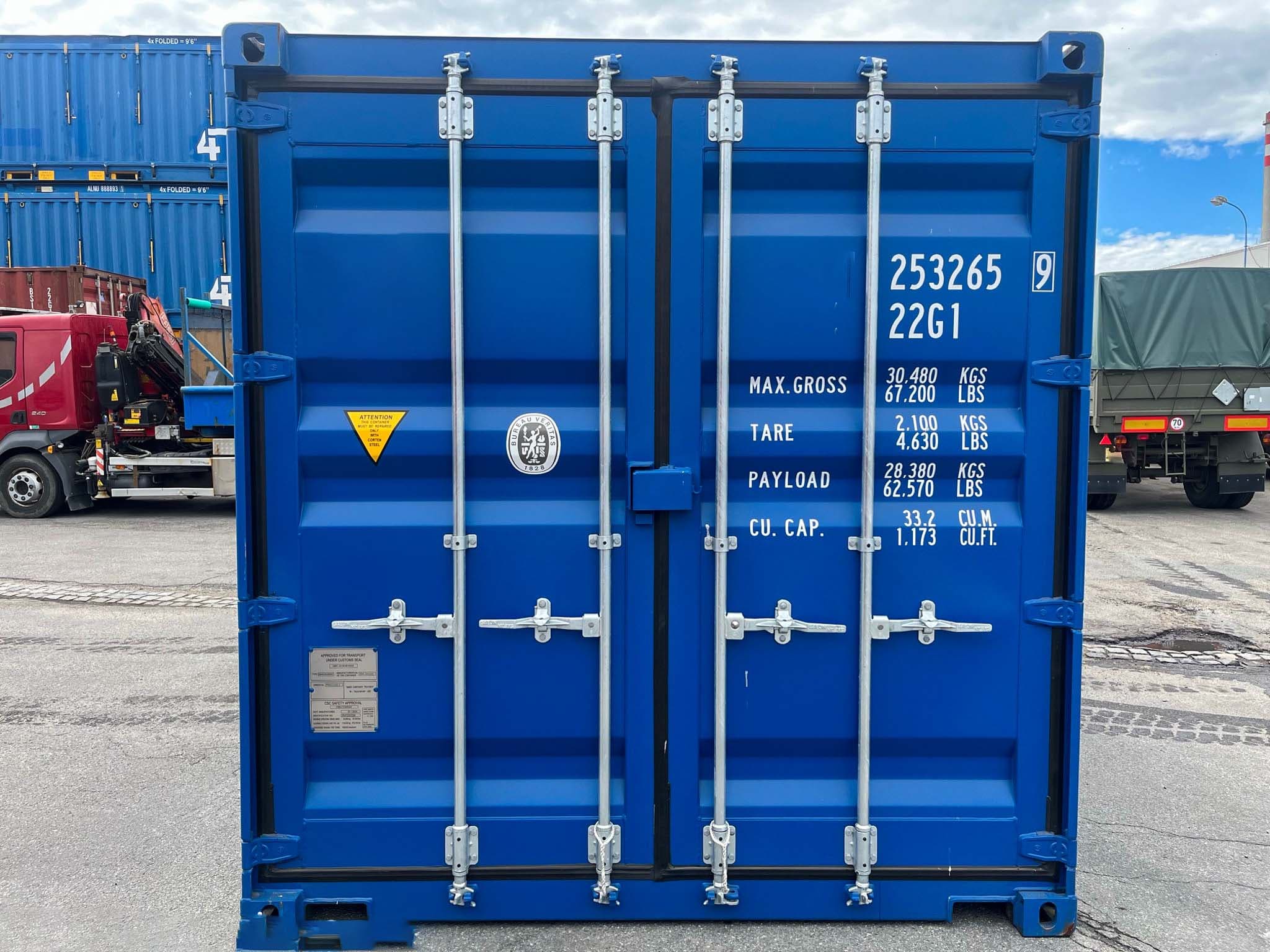 20-Fuß-Container RAL 5010, neu — Enzianblau · RAL 5010 — 13
