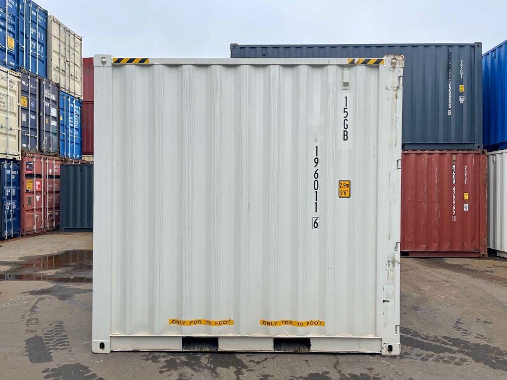 10 stopowy kontener typu High Cube, kolor RAL 9010, nowy — Biały czysty · RAL 9010 — 4