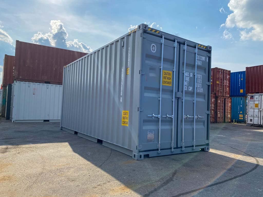 20-Fuß-High-Cube-Container in Grau — RAL 7042 · RAL 7042 — 1