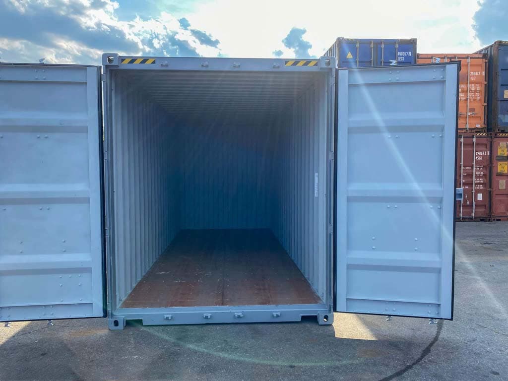 20-Fuß-High-Cube-Container in Grau — RAL 7042 · RAL 7042 — 10