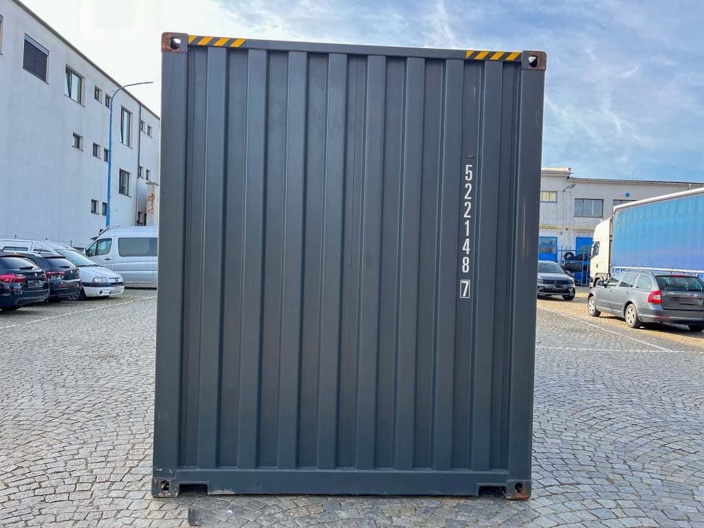 Kontener sześcienny 20 stóp, antracytowo-szary 6m, Nowy — Szary antracytowy · RAL 7016 — 11
