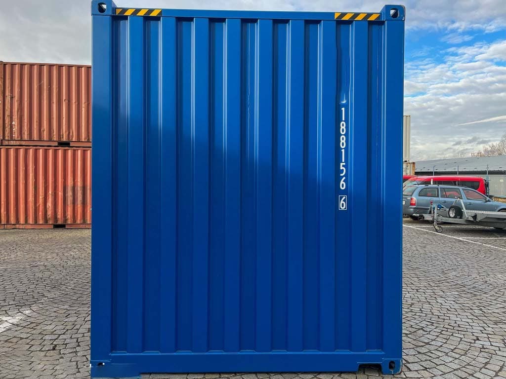 20-Fuß-High-Cube-Container Blaue Faser, Neu — Enzianblau · RAL 5010 — 11