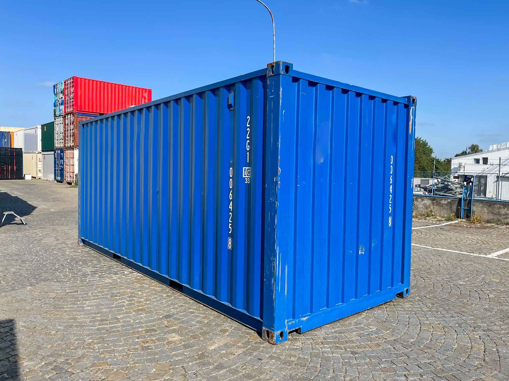 Container 20 Fuß — RAL 5010, 20ft, Gebraucht — Enzianblau · RAL 5010 — 5
