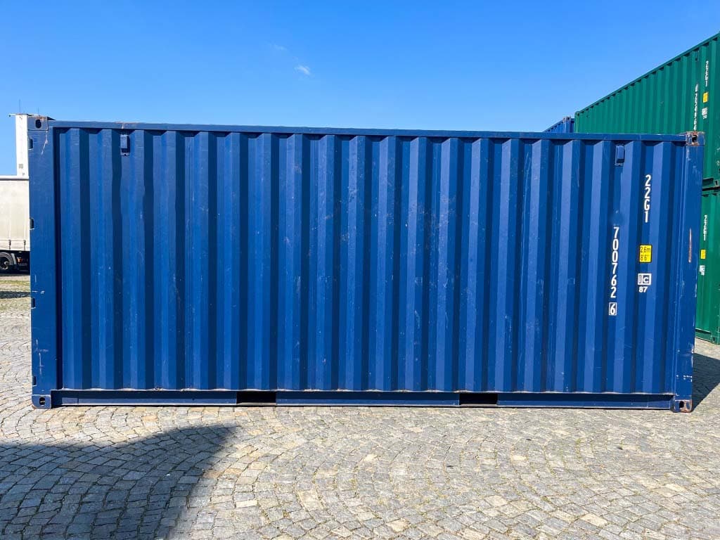 Kontener 20 stopowy Niebieski kobaltowy, Nowy — Niebieski kobaltowy · RAL 5013 — 10