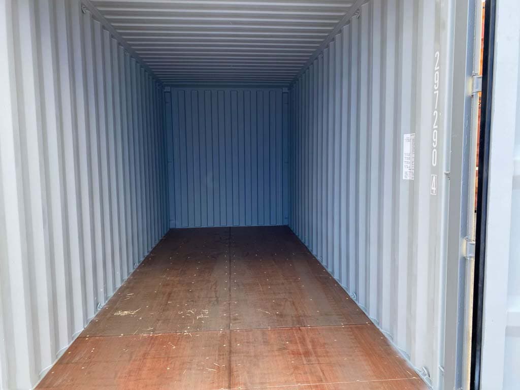 20-Fuß-High-Cube-Container in Grau — RAL 7042 · RAL 7042 — 8