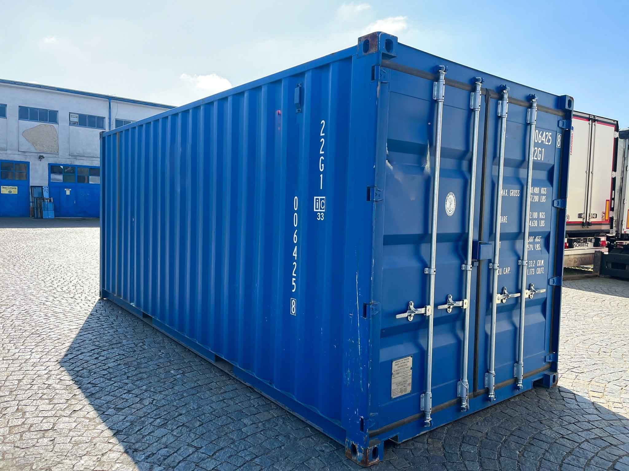 Container 20 Fuß — RAL 5010, 20ft, Gebraucht — Enzianblau · RAL 5010 — 1