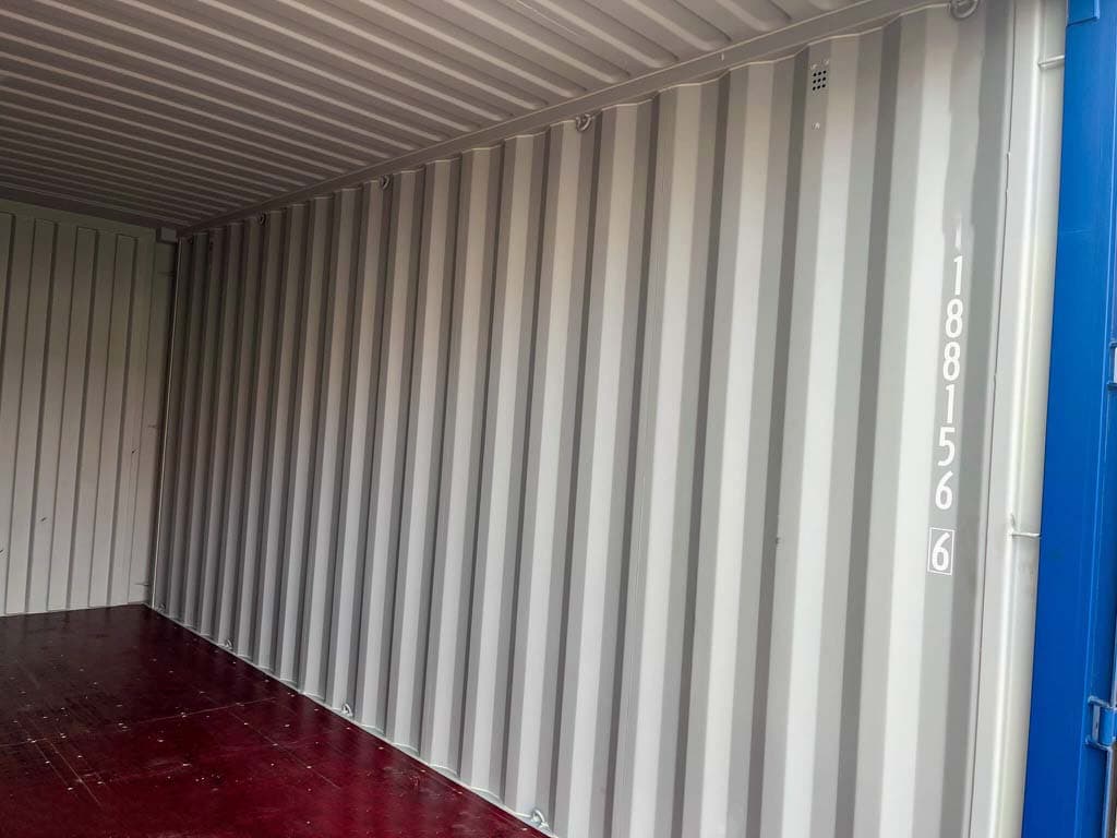 20-Fuß-High-Cube-Container Blaue Faser, Neu — Enzianblau · RAL 5010 — 7