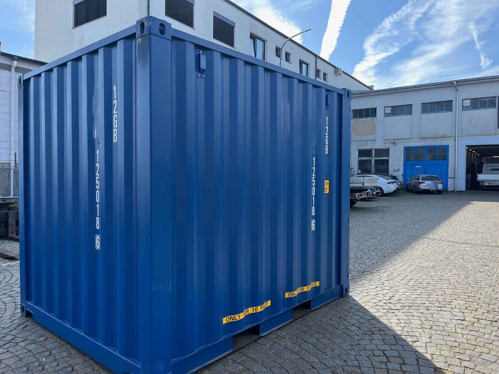 10 stopowy kontener morski RAL 5010 — Niebieski gencjanowy · RAL 5010 — 2