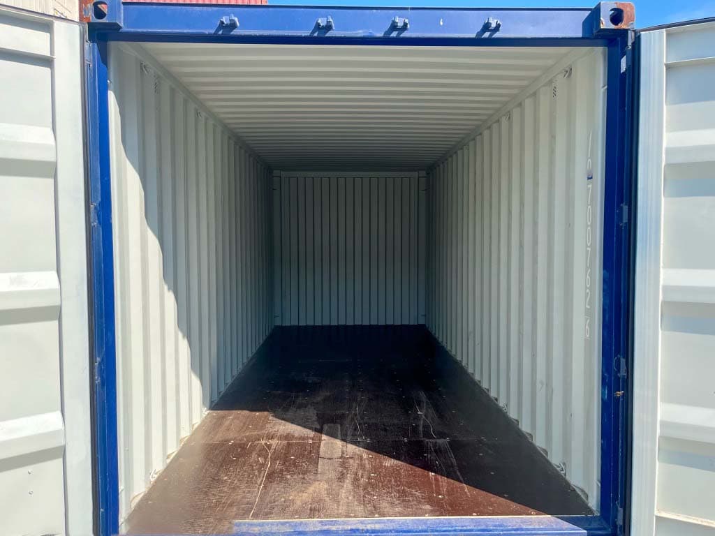 Kontener 20 stopowy Niebieski kobaltowy, Nowy — Niebieski kobaltowy · RAL 5013 — 6