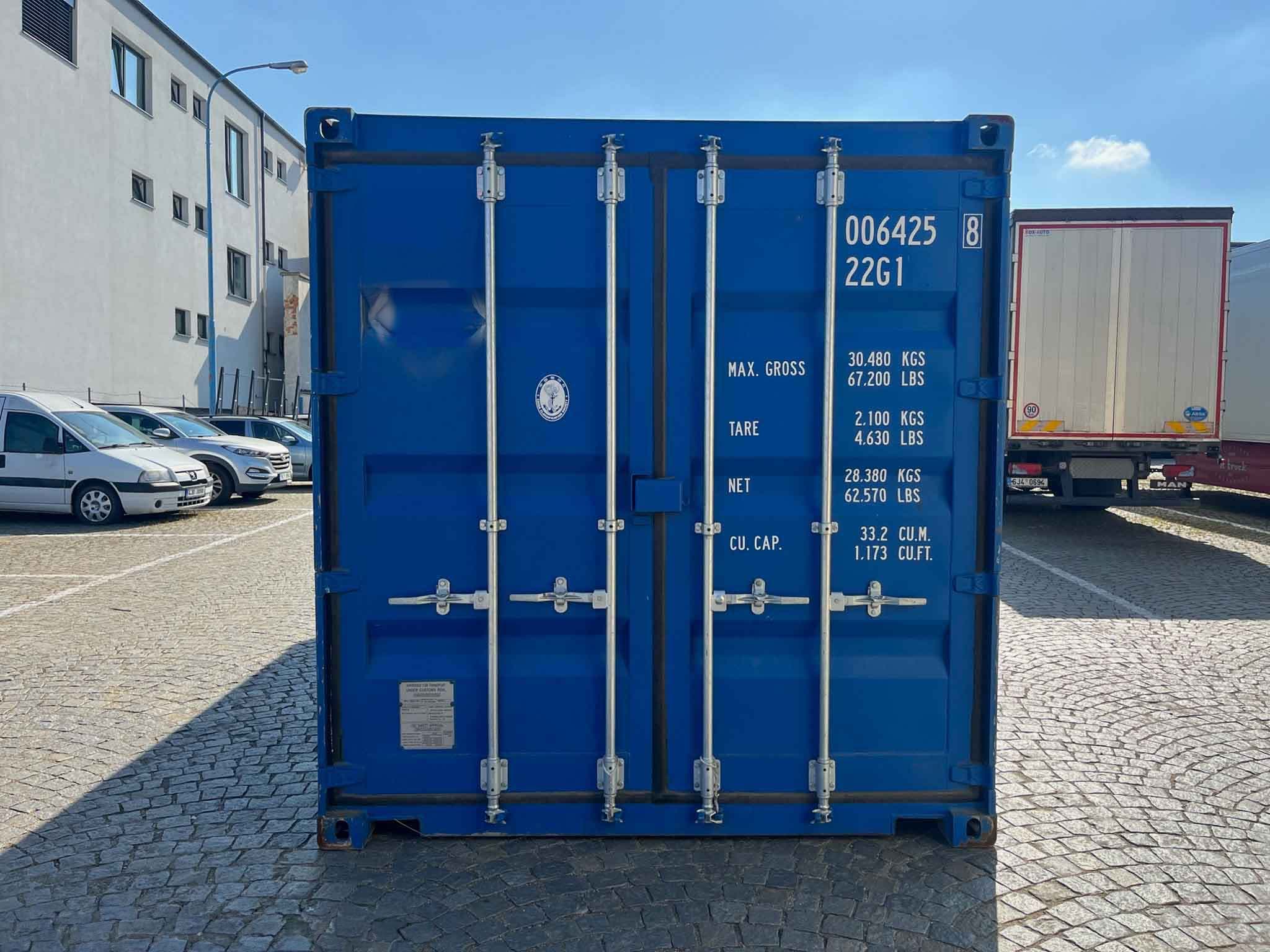 Container 20 Fuß — RAL 5010, 20ft, Gebraucht — Enzianblau · RAL 5010 — 7