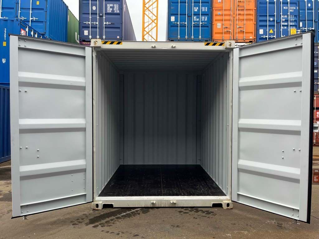 10 stopowy kontener typu High Cube, kolor RAL 9010, nowy — Biały czysty · RAL 9010 — 3