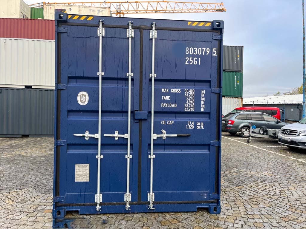 20 ft High Cube Container Kobaltblau RAL 5013 — Kobaltblau · RAL 5013 — 10