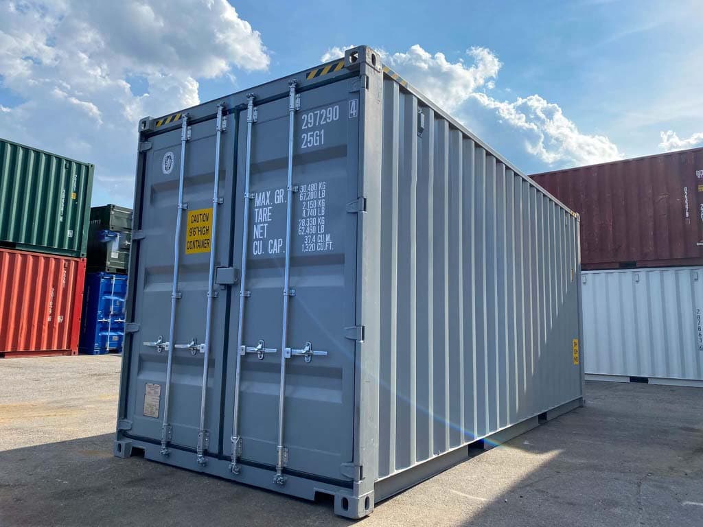 20-Fuß-High-Cube-Container in Grau — RAL 7042 · RAL 7042 — 16