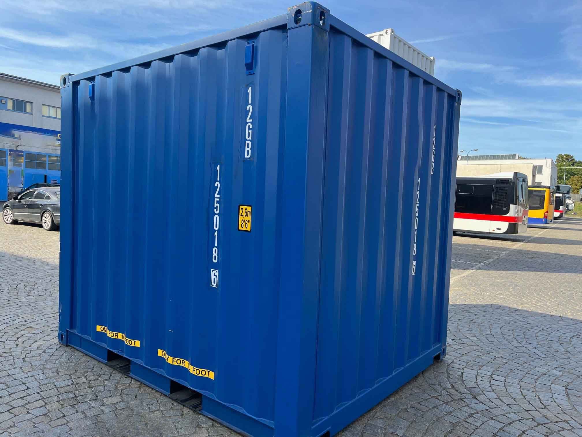 10 stopowy kontener morski RAL 5010 — Niebieski gencjanowy · RAL 5010 — 5