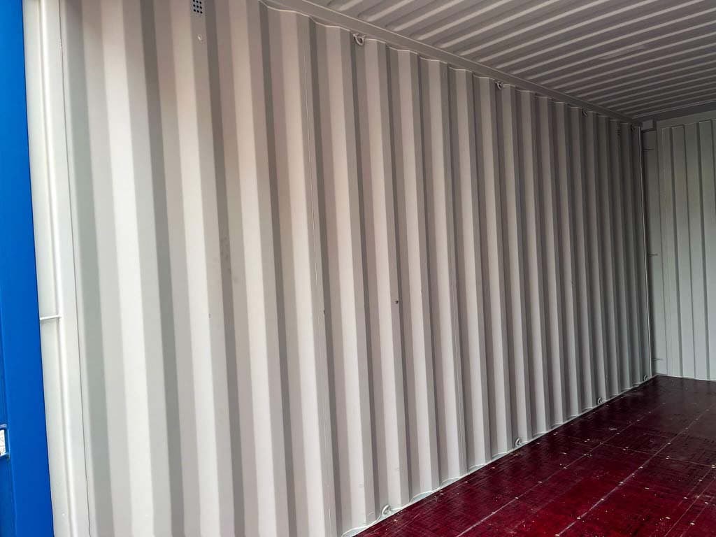 20-Fuß-High-Cube-Container Blaue Faser, Neu — Enzianblau · RAL 5010 — 8